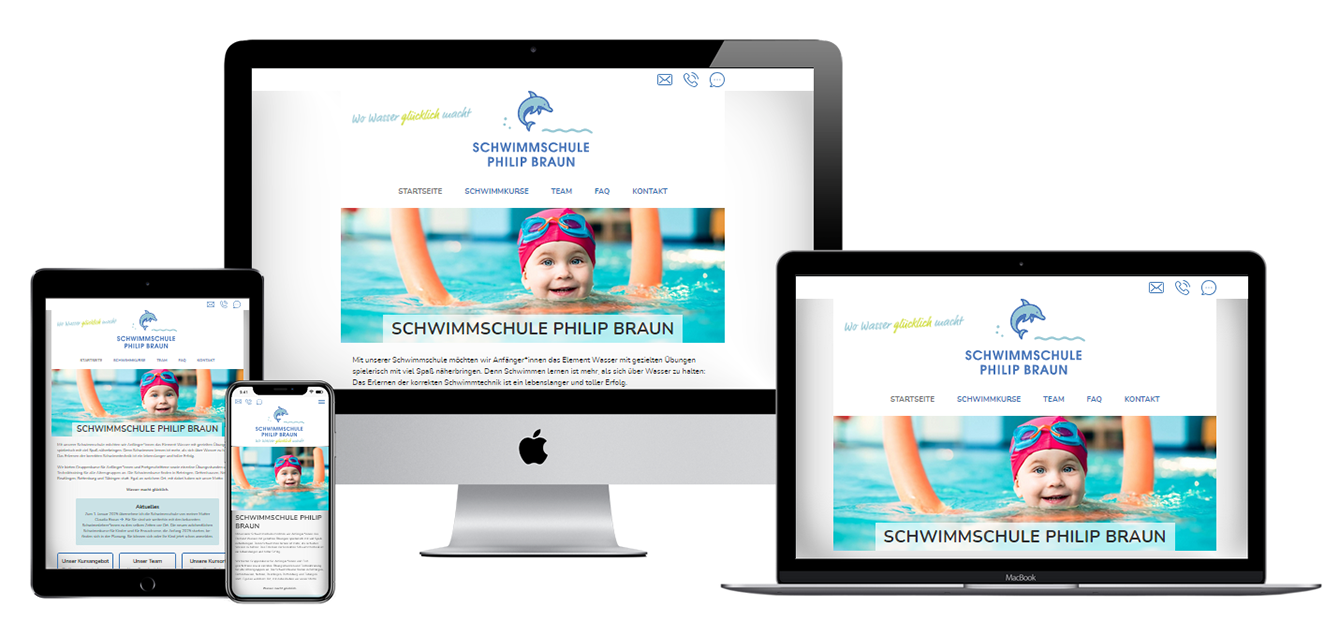 Screen Schwimmschule Braun